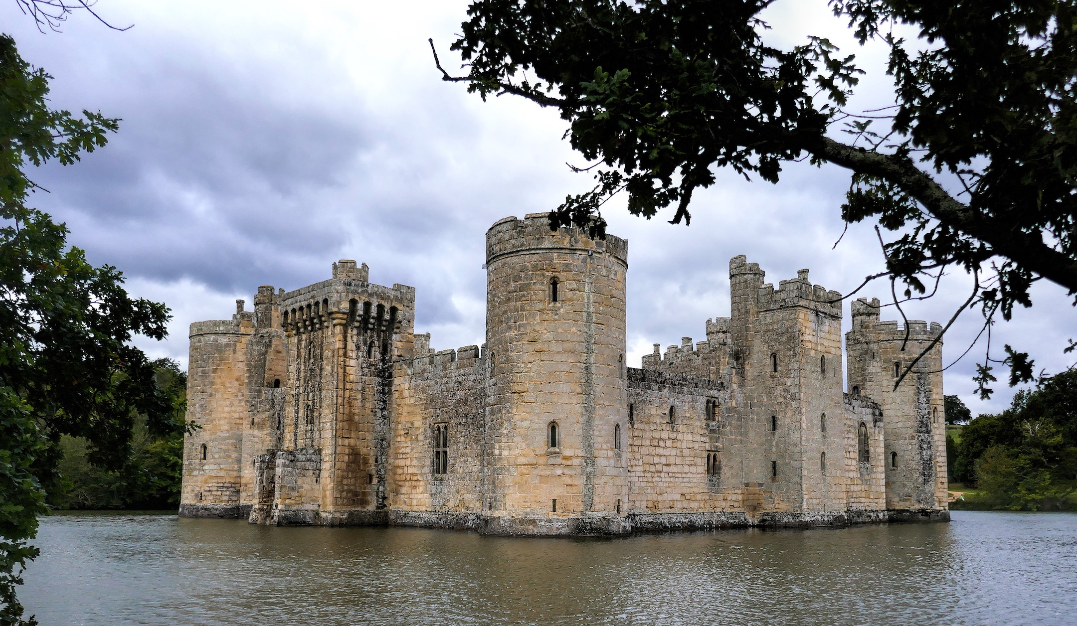 Bodiam castle, a photograh